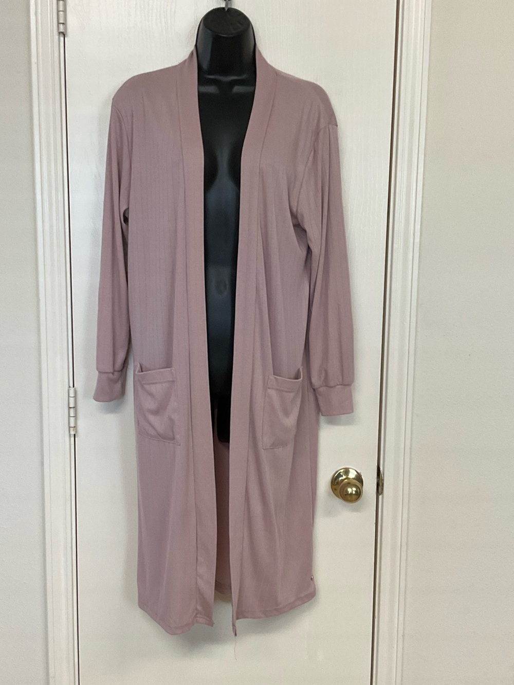 Danskin Long Cardigan in Pink Size Medium